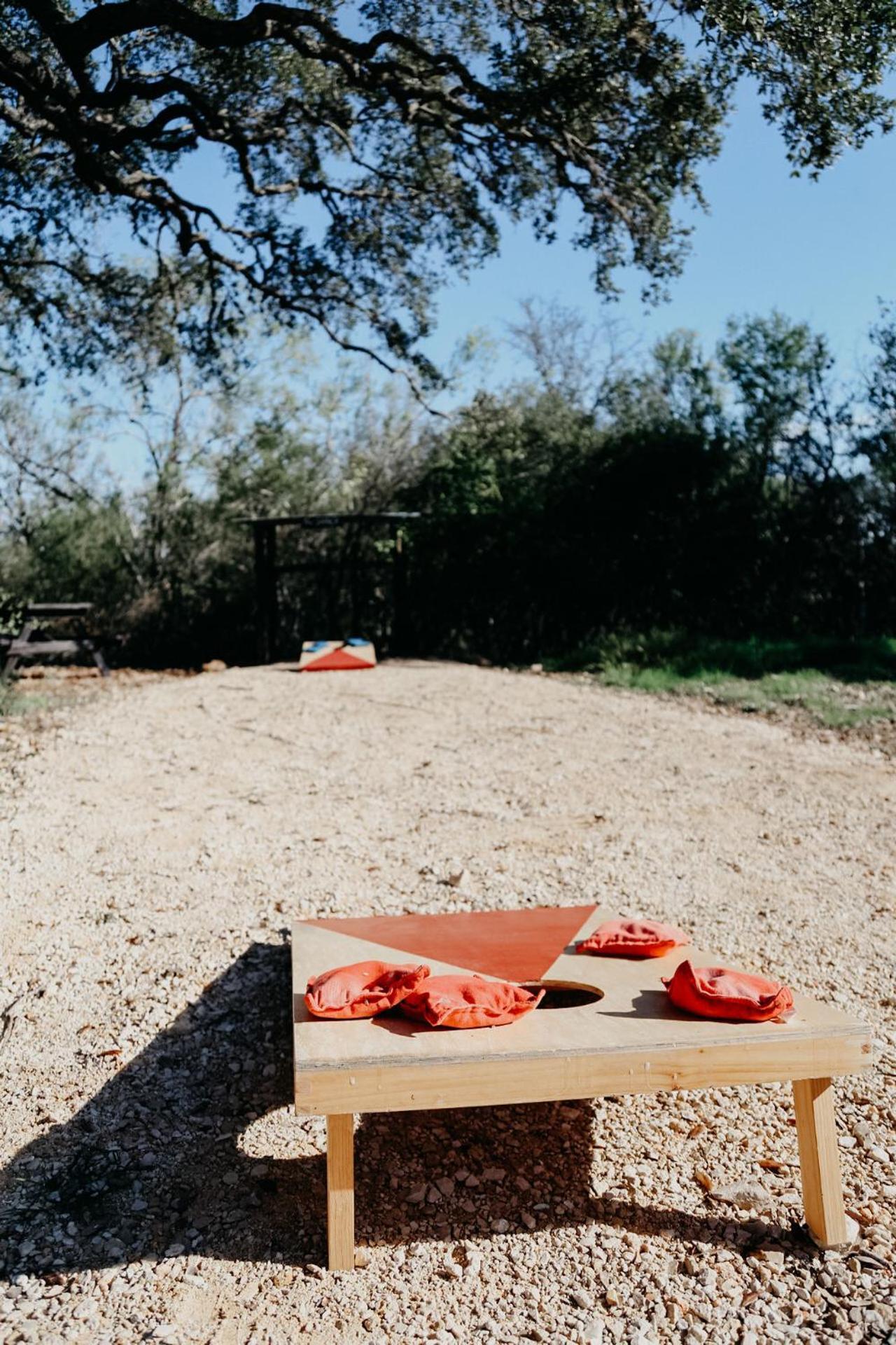 The Maverick: A-Frame W/ Hammock And Tree Top View New Braunfels Extérieur photo
