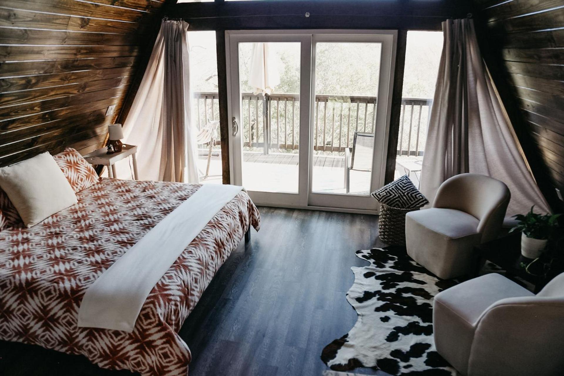 The Maverick: A-Frame W/ Hammock And Tree Top View New Braunfels Extérieur photo