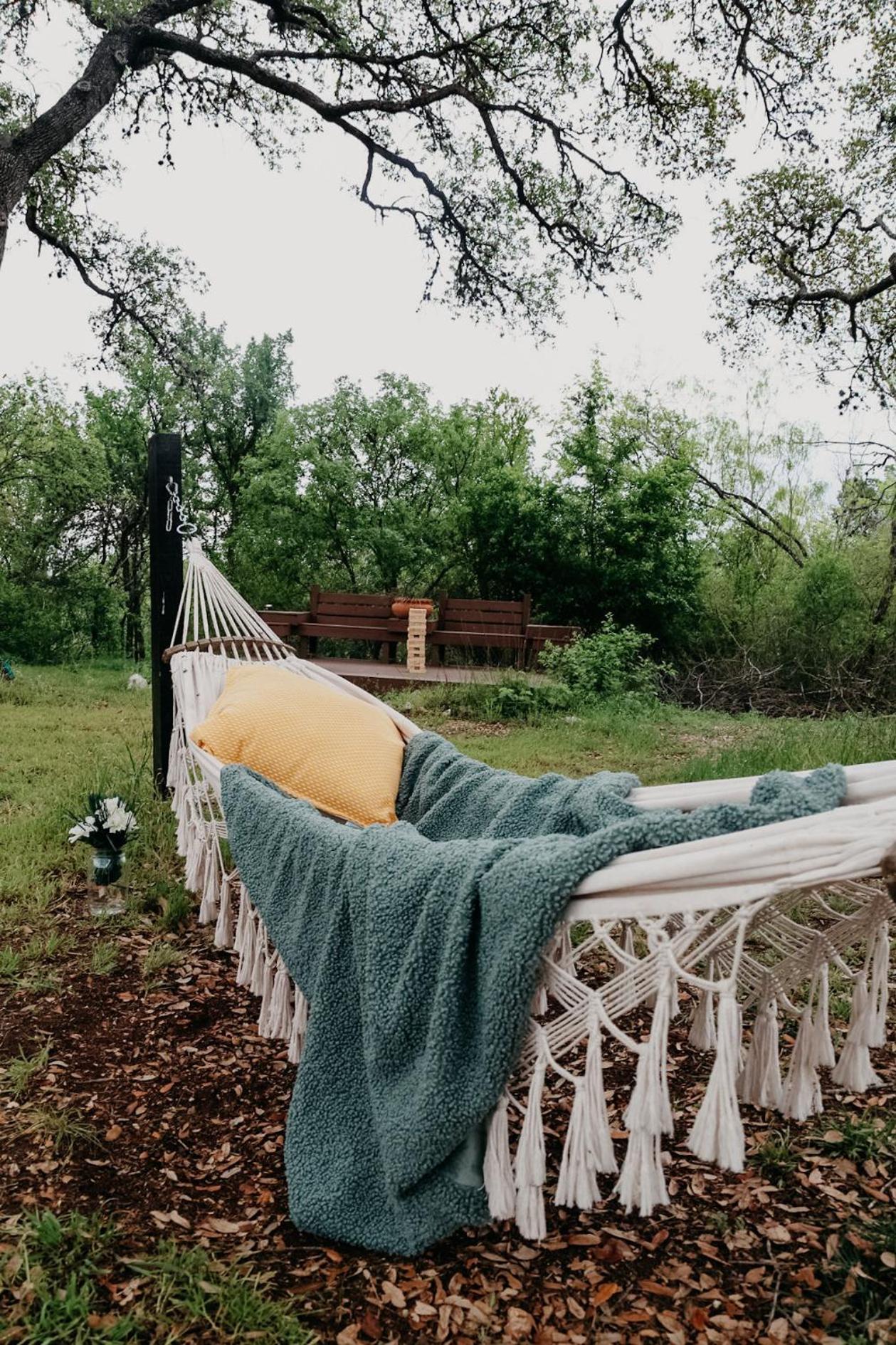 The Maverick: A-Frame W/ Hammock And Tree Top View New Braunfels Extérieur photo
